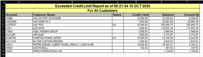 Credit Report Screenshot